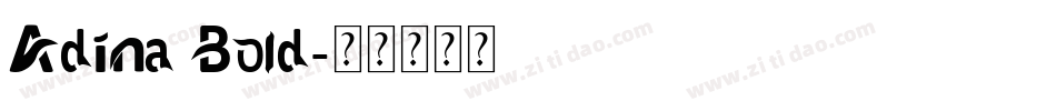 Adina Bold字体转换